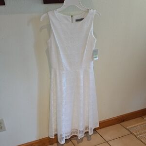 Elegant White Lace Dress